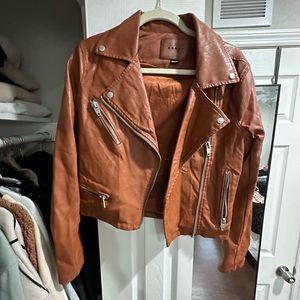 Blank NYC brown leather jacket